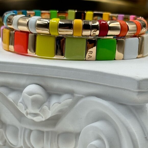 🆕 ROXANNE ASSOULIN 🧿 Set of Two  Bracelets - MAMA Rainbow Bracelets - Picture 14 of 16